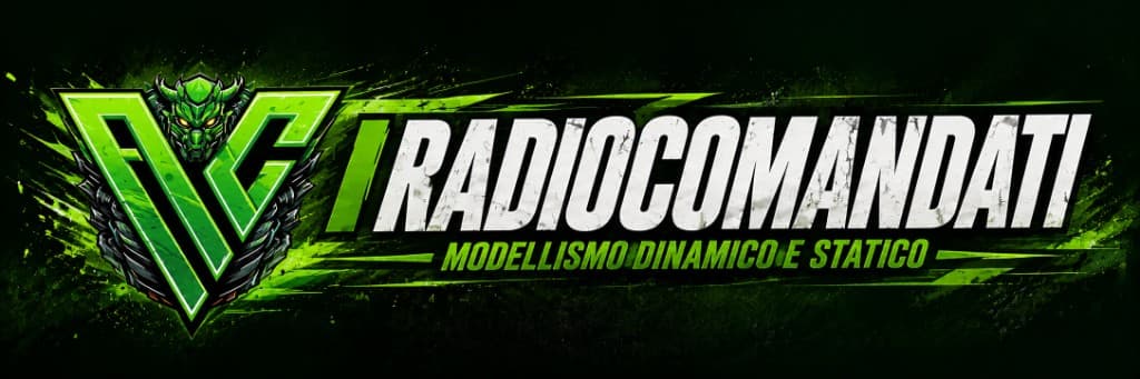 I Radiocomandati: RC emblem and RADIOCOMANDATI wordmark, dynamic and static modelling