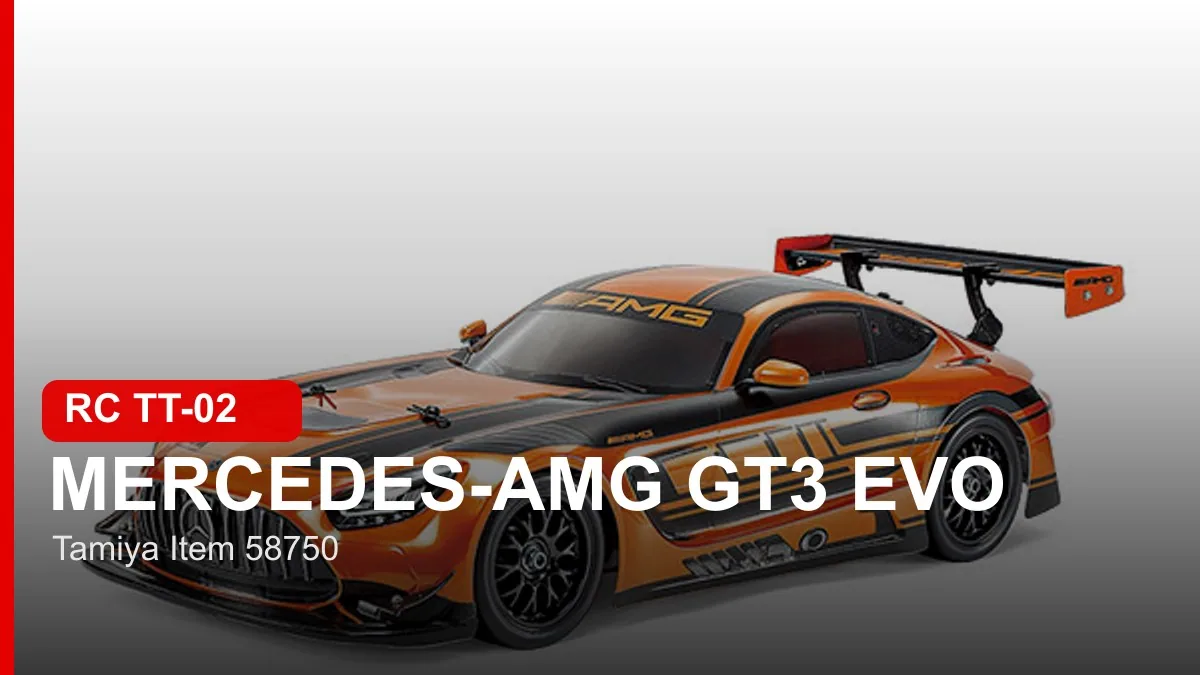 Mercedes-AMG GT3 EVO su TT-02 (Item 58750)