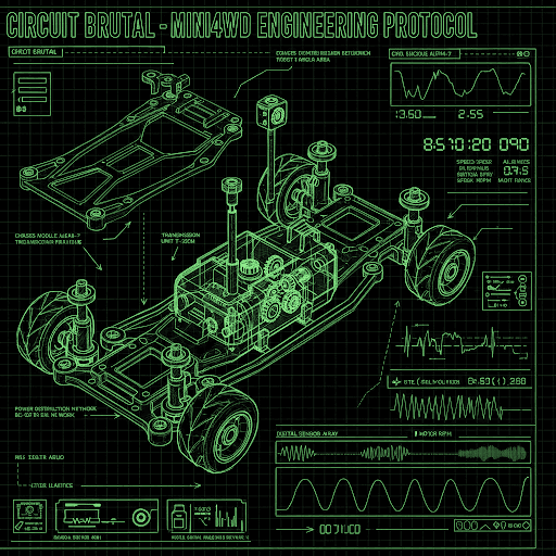 Technical blueprint background