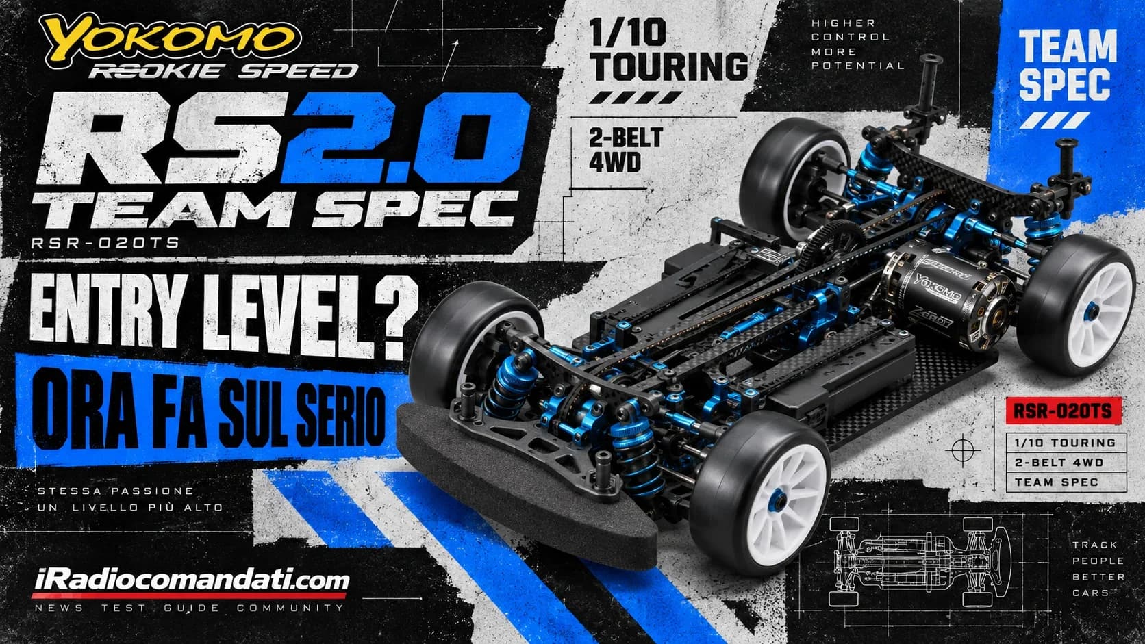 Yokomo Rookie Speed RS2.0 Team Spec: il touring entry-level sale di livello
